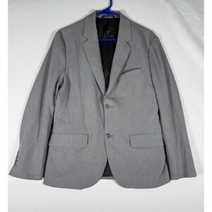 Bluffworks Sport Coat Mens 38S Gray Presidio Blazer Performance Slim Fit Travel